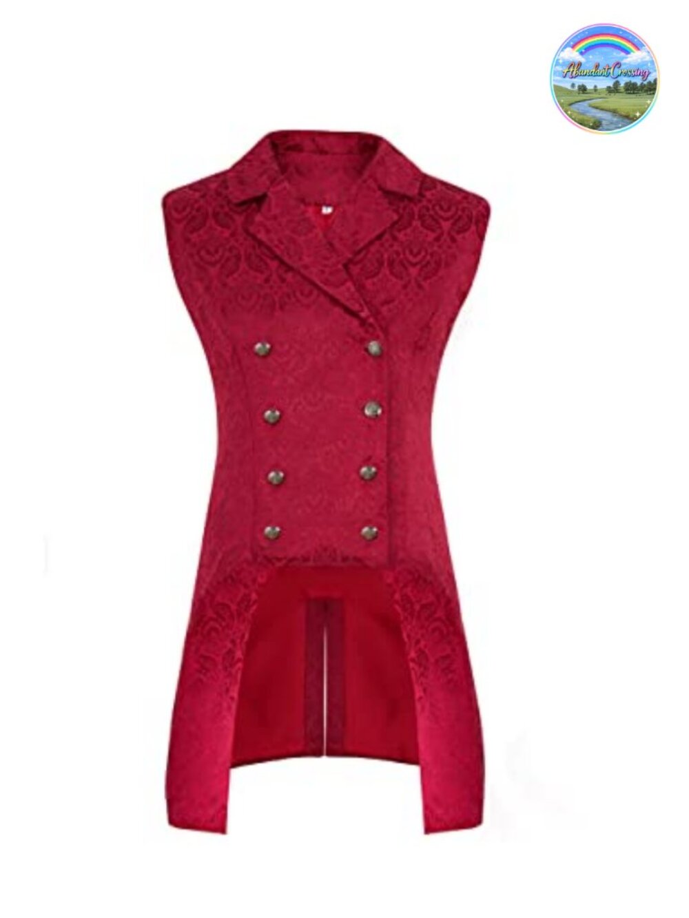 Men's Steampunk Victorian Vest Waistcoat Slim Fit Sleeveless Double Breasted